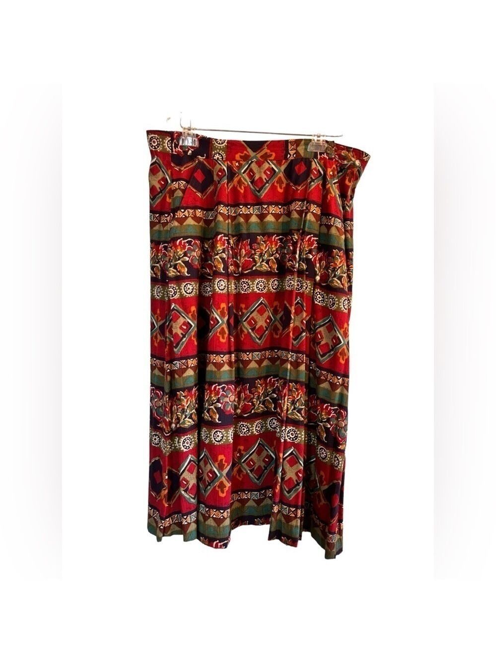 Jantzen Classics Multicolor A-Line Skirt Womens Size 10 Southwestern Elastic